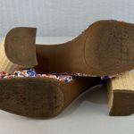 Kelly & Katie  Caital Multicolor Floral Block Raffia Heel Sandals Women 10 EUR 42 Photo 1