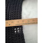 Zesica Open Knit Sweater Size S Black Crochet Cover Up Beach Witchy Goth Rave Photo 12