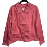 Cherokee  Coral Button‎ Front Utility Jacket Stretch Cotton Women's XXL Y2K Style Photo 0