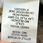 Figueroa & Flower Tie Dye Leopard Blue Gold Boho Blouse Medium Brown Photo 7