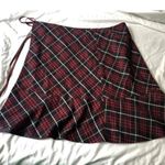 Burberry London Red/Black Check Plaid Skirt Sz 38 Photo 0