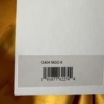 Mac Duggal  Satin A-line gown maxi dress marigold 12404 size 6 UB Photo 5