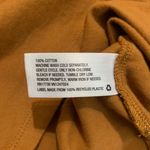 A New Day Saddle Brown Eyelet 3/4 Puff Sleeve Crew Neck Casual Blouse Photo 4