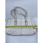 Kenneth Cole White Large Leather Shoulder Bag Photo 4