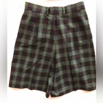 Laurel Green Blue Plaid High Waisted Bermuda short Size 36 Photo 5