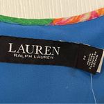 Ralph Lauren Lauren  Floral Crinkle Georgette Tiered Dress Size 2 Tropical‎ NEW Photo 3