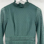 Showpo Are You Gonna Kiss Me Cuffed Long Sleeve Mini Dress Emerald‎ Green Size 4 Photo 3