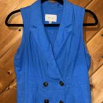 Love Tree  double button blazer one piece bright blue romper Photo 2