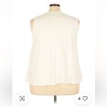 Universal Standard  Cupro Shell Blouse Sleeveless Gathered Waist Cream XS NWT Photo 1