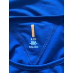 Lucy Tech Womens Short Sleeve Blue Workout T Shirt Size Large Exercise Photo 1