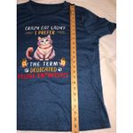 Crazy Cat Lady Shirt Size 3XL Blue Short Sleeve Dedicated Feline Enthusiast Tee Photo 3