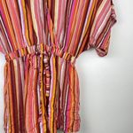 Lush Clothing Lush Shorts Multi-colored Striped Romper - Size Small Photo 2