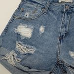 Blank Paige Cuffed Heavy Distressed Denim Short Size S Photo 5