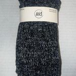 Wet Seal NWT Black with sliver long socks Photo 0