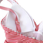 Sea Level Positano Stripe Cross Front One Piece Swimsuit Size 4 NWT White Photo 5