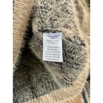 Fate DailyLook Cream Camo Mock Neck Long Sleeve Fuzzy Sweater Women’s Small​ Black Photo 6