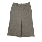 H&M Hennes Taupe Black Tweed Pleated Wool Blend Pencil Shirt Sz 8 Women Photo 8