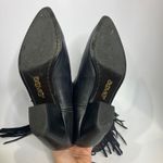 Acme black leather fringe western cowboy boots women's size 7.5 trendy festival Photo 4