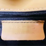 Salvatore Ferragamo  vintage faux ostrich clutch purse handbag patent leather Photo 10