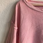 Free People Camden Sweatshirt Pullover Camellia Pink Oversized Slouchy XL Photo 4