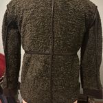 7 For All Mankind Dark Green Faux Fur Jacket Photo 3