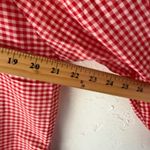 Vintage Katz Red Gingham Nightgown Ruffled Lace Trim Long Sleeve Cottage Prarie Size XL Photo 5