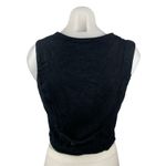 Abercrombie & Fitch  Black Linen V Neck Sleeveless Button Up Vest Tank Top Size S Photo 1