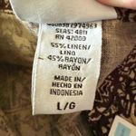 Jaclyn Smith  Sleeveless Top Brown Beige Print Shirt Kmart Vintage NWT Large Photo 14