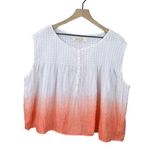 Free People NWOT  Little Bit of Something Ombre Blouse - Small Photo 0