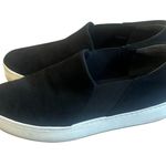Vince  Warren Black Platform Slip-On Sneakers Shoes Classic Suede Size 10 Women's Photo 5