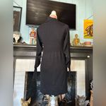 Magaschoni  Cowl Neck Longsleeve Black Dress Medium Photo 3