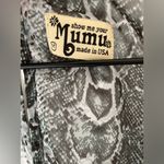 Show Me Your Mumu Snake Print Sheer Overlay High Low V-Neck Blouse Size M Photo 7