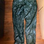 Rebecca Minkoff Dark Green Faux Leather Pants Sz. S Photo 2