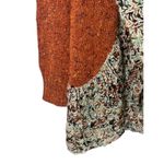 Ponsesa Open Cardigan Sweater Rust Color Nubby Textured Knit Women's Sz XL Orange Photo 2
