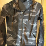 Athleta  Triumph Hoodie Black Grey Camo! Size XS! Photo 0