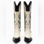 ZARA  cowboy boots cactus knee high heels western south western cowgirl Photo 4