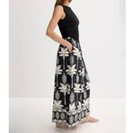 Fifteen Twenty  Carina Long black and white floral Dress with pockets Size Large Photo 1