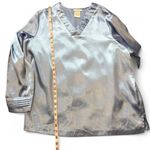 Vintage Blue Satin V Photo 7