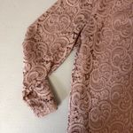 Rose + Olive Lace Dusty Rose Top Tunic Women's Size Small Pink Photo 4