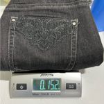 White House | Black Market WHBM Womens Black Denim Jeans Embellished Pockets Size 2 Blanc Crop Photo 13