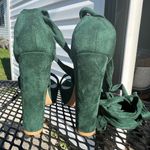 Allegra K NWOT Open Toe Lace Up Platform heels - Size 9 Photo 7