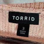 Torrid  Open Front Stich Detail Duster Cardigan Sweater Baby Pink 3X Photo 11
