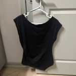 ZARA Asymmetrical Black Top Photo 1