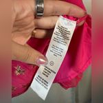 Ciebon Hot Pink and Gold Metallic Star Mini Dress Size Small Photo 7