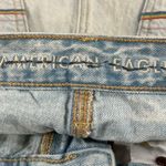 American Eagle New Rainbow embroidery High rise acid wash shorts light blue sz 6 Photo 7