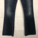 Silver Jeans  Pioneer Distressed Dark Wash Flare Jeans Size 27 Photo 3