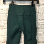 Lululemon  2/4 Forest Green Textured Ribbed HW Sculpt Knit Cropped Leggings Photo 2