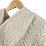 Aran Crafts Ireland Wool Cable Knit Full Zip Hooded Cardigan Sweater XL Photo 4