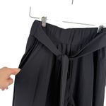 ADAY Crop it Up Culotte Black Pants Office Travel Commuter Waist Tie Womens XS Photo 1