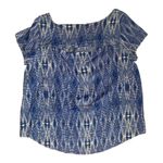 Torrid  blue print light weight keyhole top womans size 1x 1 plus cute summer neo Photo 2